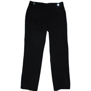 oobe Pants Womens 16 x 33" Black Polyester Flat Front straight leg Uniform Work
